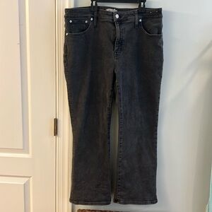 Madewell Curvy Kick Out Crop Jeans, Size 33